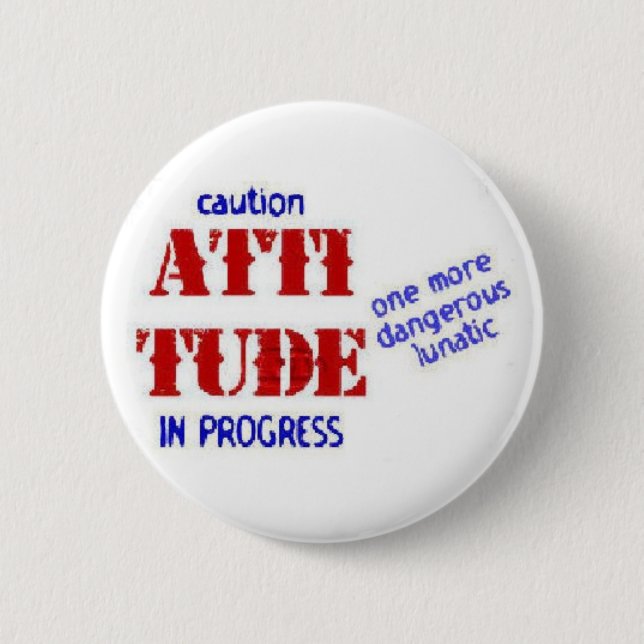 Badge Rond 5 Cm Bouton d'attitude (Devant)