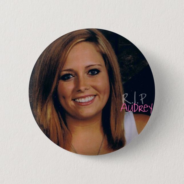 Badge Rond 5 Cm Bouton d'Audrey de DÉCHIRURE (Devant)