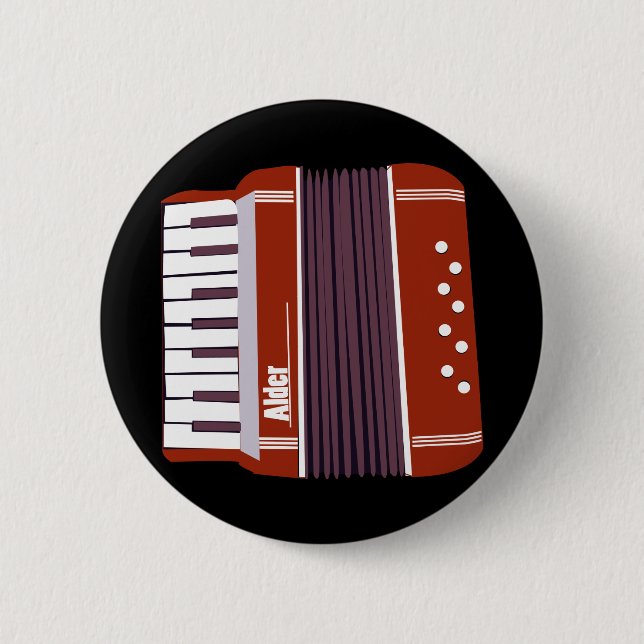 Badge Rond 5 Cm Bouton d'aulne (Devant)