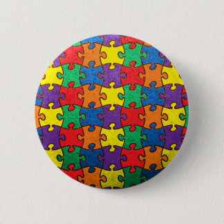 Badge Rond 5 Cm Bouton d'autisme