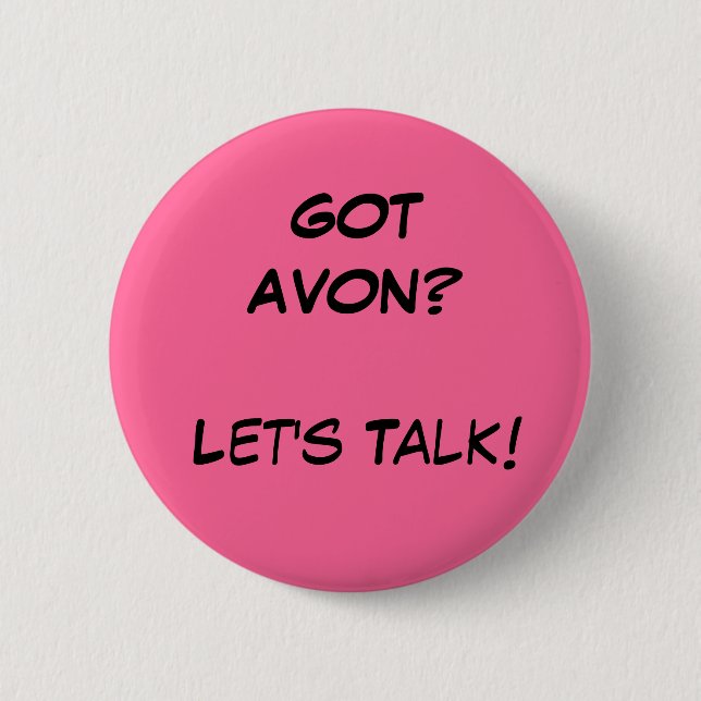 Badge Rond 5 Cm Bouton d'Avon (Devant)
