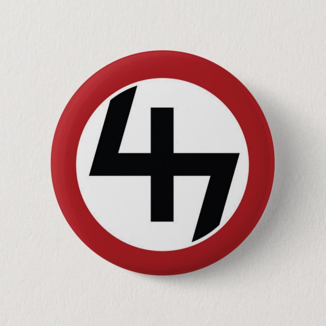 Badge Rond 5 Cm Bouton de 47 décalages (Devant)