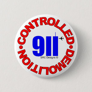 BADGE ROND 5 CM BOUTON DE 911 CONSPIRATIONS