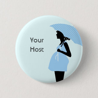 Badge Rond 5 Cm Bouton de baby shower de "votre centre serveur"