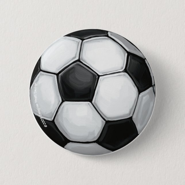 Badge Rond 5 Cm Bouton de balle de football (Devant)