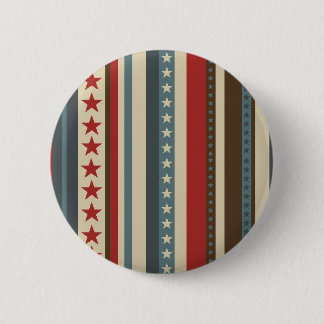 Badge Rond 5 Cm Bouton de bannière étoilée