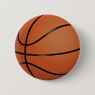Badge Rond 5 Cm Bouton de basket-ball