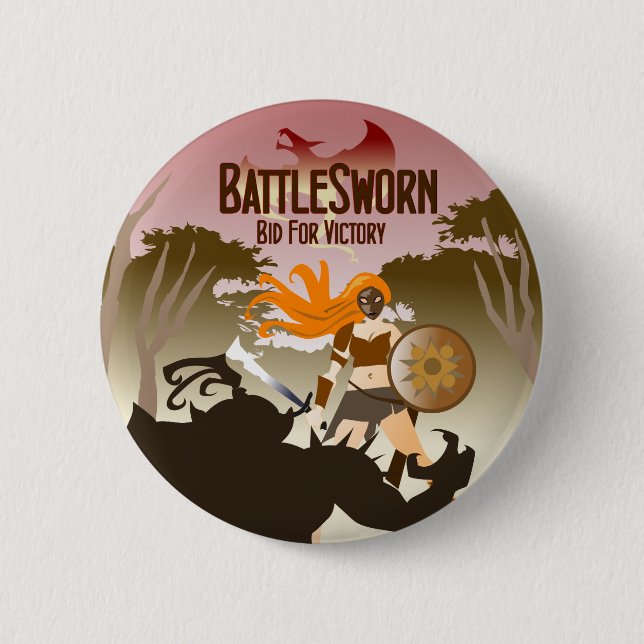 Badge Rond 5 Cm Bouton de Battlesworn (Devant)