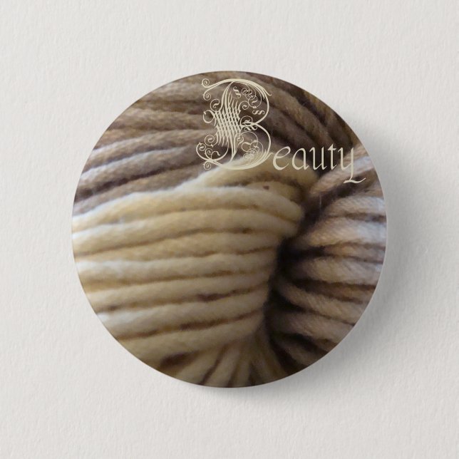 Badge Rond 5 Cm bouton de beauté, malabrigo (Devant)