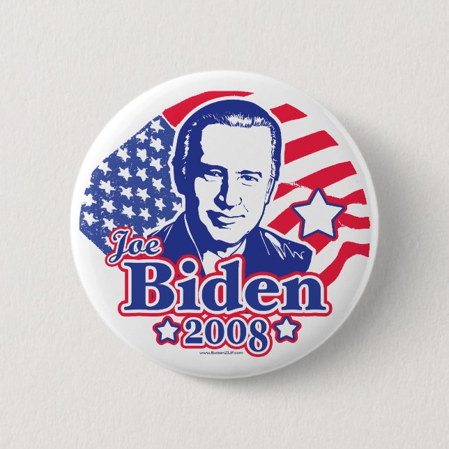 Badge Rond 5 Cm Bouton de Biden 2008 (Devant)