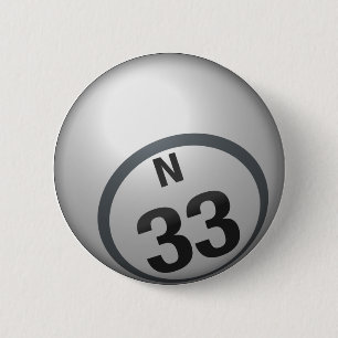 Badge Rond 5 Cm Bouton de bingo-test de N 33