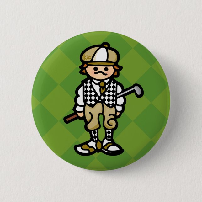 Badge Rond 5 Cm bouton de birdie (Devant)