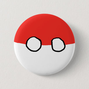Badge Rond 5 Cm Bouton de boule de la Pologne