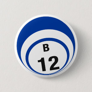 Badge Rond 5 Cm Bouton de boule du bingo-test B12