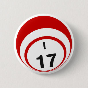 Badge Rond 5 Cm Bouton de boule du bingo-test I17