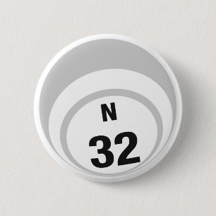 Badge Rond 5 Cm Bouton de boule du bingo-test N32
