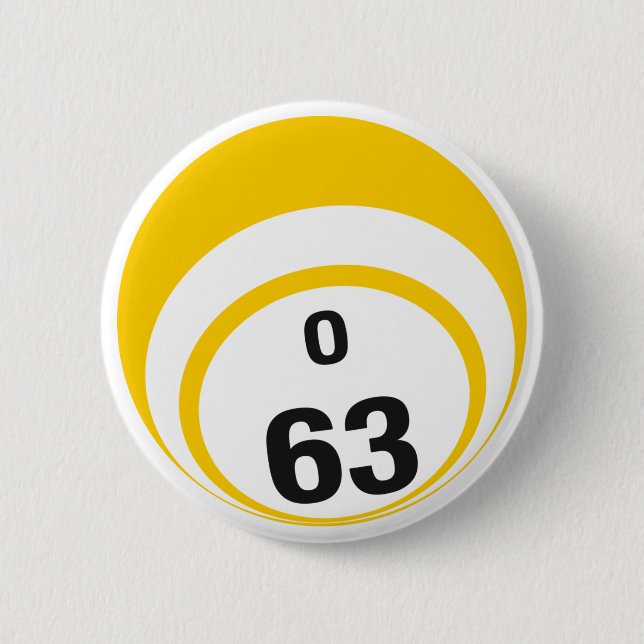 Badge Rond 5 Cm Bouton de boule du bingo-test O63 (Devant)