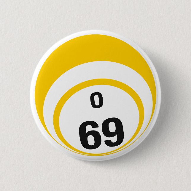 Badge Rond 5 Cm Bouton de boule du bingo-test O69 (Devant)
