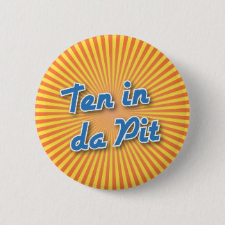 Badge Rond 5 Cm Bouton de bowling : Dix dans le puits du DA
