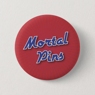 Badge Rond 5 Cm Bouton de bowling : Goupilles mortelles