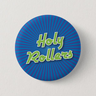 Badge Rond 5 Cm Bouton de bowling : Rouleaux saints