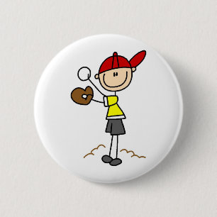 Badge Rond 5 Cm Bouton de broc de base-ball