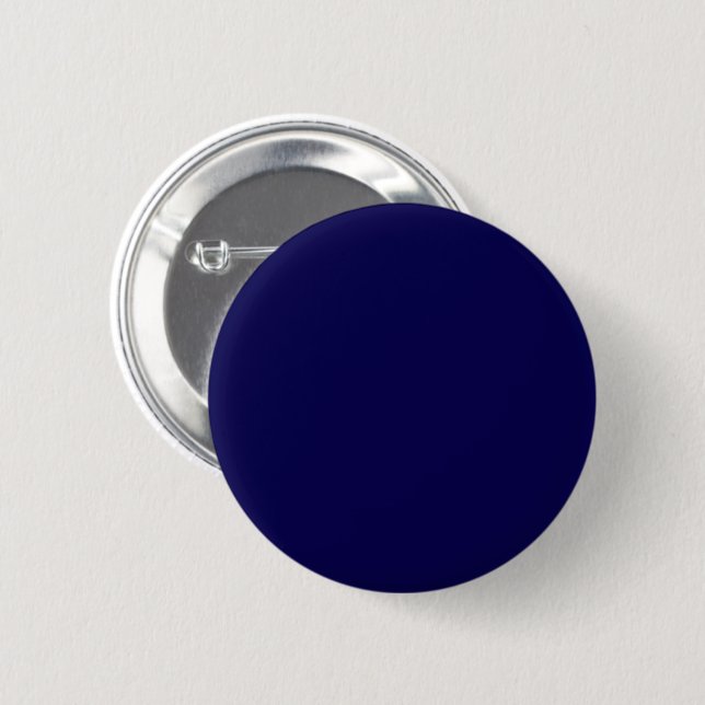 Badge Rond 5 Cm Bouton de broche personnalisable Luxe Navy (Devant & derrière)