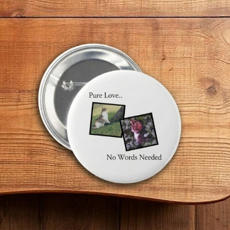 Badge Rond 5 Cm Bouton de broche personnalisable pour animaux de c