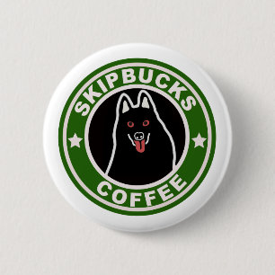 Badge Rond 5 Cm Bouton de café de Skipbucks