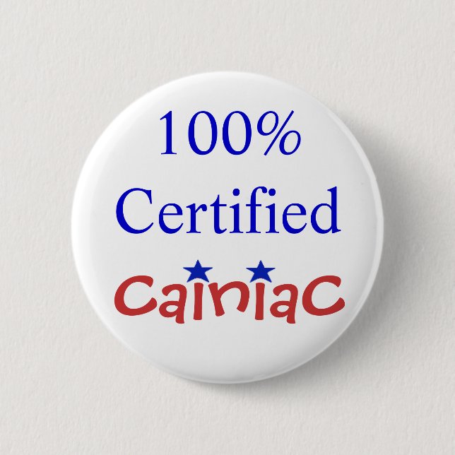 Badge Rond 5 Cm Bouton de Cainiac (Devant)