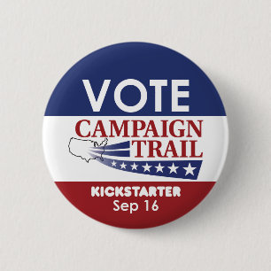 Badge Rond 5 Cm Bouton de campagne