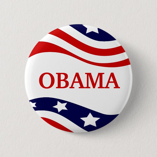 Badge Rond 5 Cm Bouton de campagne Barack Obama 2012 (Devant)
