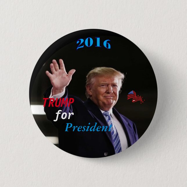 Badge Rond 5 Cm Bouton de campagne d'atout, par AntsAfire (Devant)