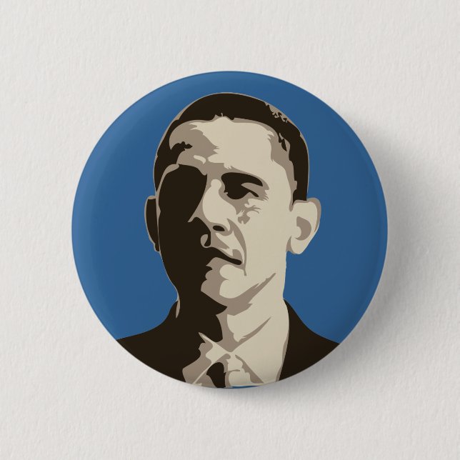 Badge Rond 5 Cm Bouton de campagne de Barack Obama (Devant)
