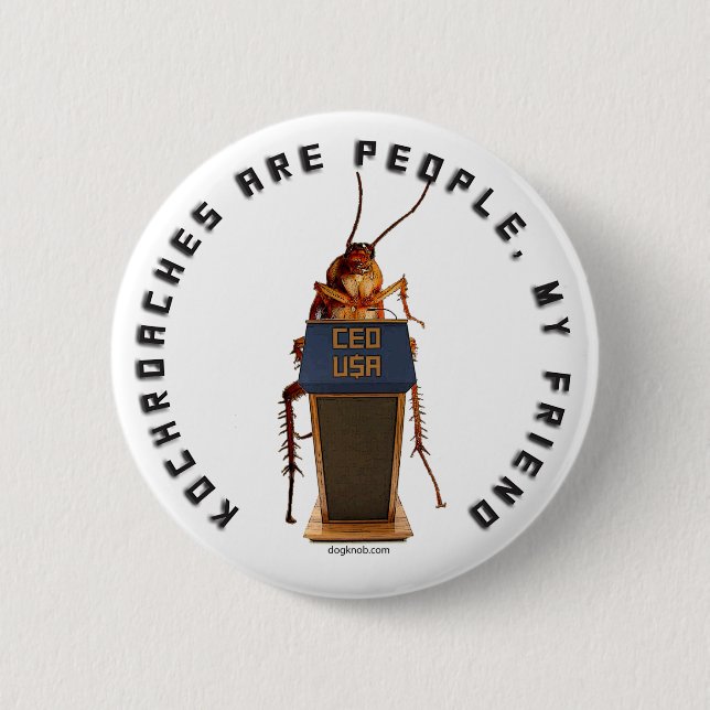 Badge Rond 5 Cm Bouton de campagne de Kochroaches 2012 ! (Devant)