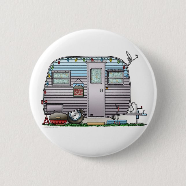 Badge Rond 5 Cm Bouton de campeur de Serro Scotty (Devant)