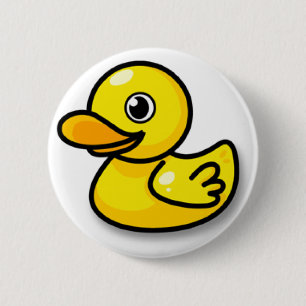 Badge Rond 5 Cm Bouton de canard