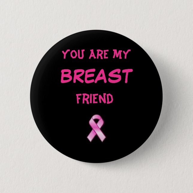 Badge Rond 5 Cm bouton de cancer du sein (Devant)