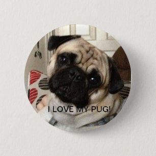 Badge Rond 5 Cm Bouton de carlin