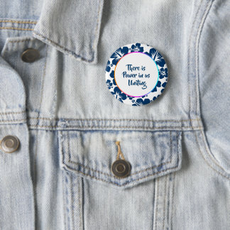 Badge Rond 5 Cm Bouton de célébration florale Simple Heritage
