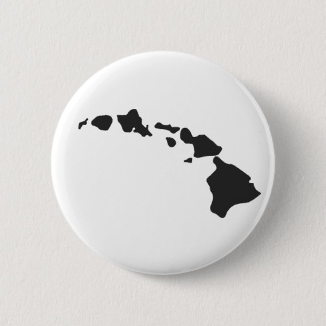 Badge Rond 5 Cm Bouton de chaîne d'île hawaïenne (Devant)