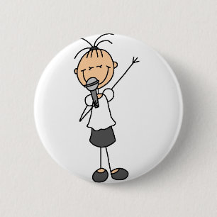 Badge Rond 5 Cm Bouton de chanteur