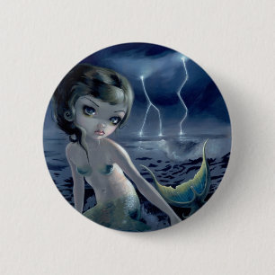 Badge Rond 5 Cm Bouton "de chasseur de tempête"