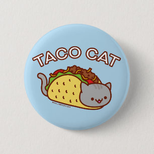 Badge Rond 5 Cm Bouton de chat - "CAT de TACO "