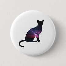 Bouton de chat de galaxie
