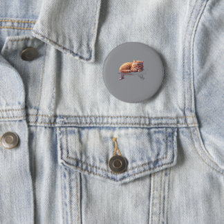 Badge Rond 5 Cm Bouton de Chat Rouquin Endormi