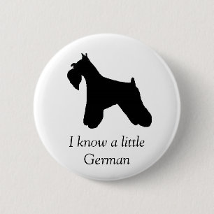 Badge Rond 5 Cm Bouton de chien de Schnauzer miniature