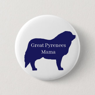 Badge Rond 5 Cm bouton de chien des Pyrénées