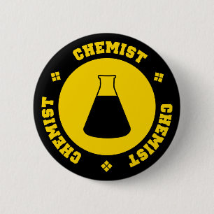 Badge Rond 5 Cm Bouton de chimiste