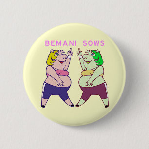 Badge Rond 5 Cm Bouton de Cindy